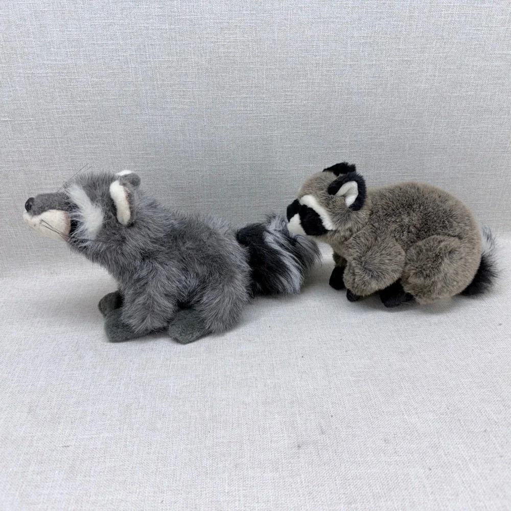 Vintage Ranger Rick Forest Friends‎ Renatta Ramona Raccoon Plush Set of 2